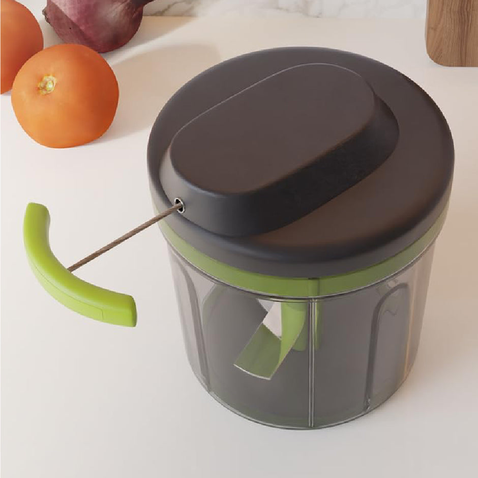 Pull Chopper Manual Vegetable, Onion, and Garlic Cutter with Convenient Pull Cord, Efficient Kitchen Chopper for Effortless Food Preparation and Ideally Chopped Ingredients