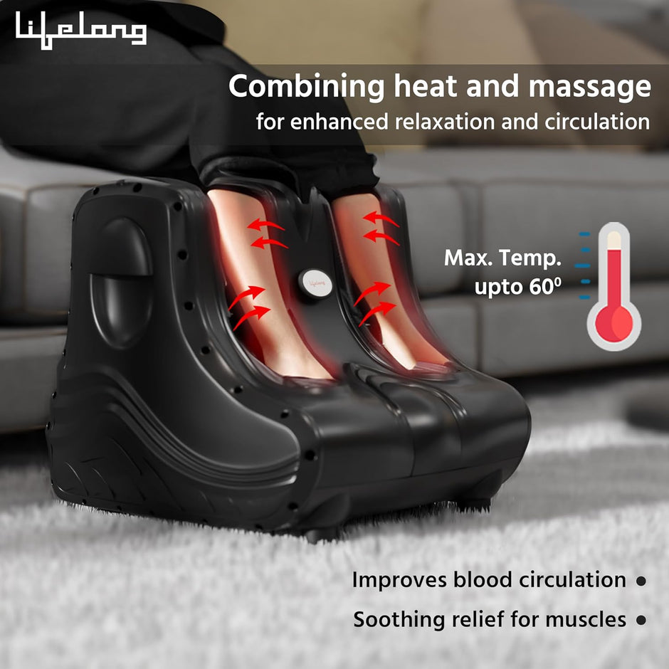 Electric Foot Massager with Heat Therapy