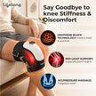 Lifelong Knee Massager for Joint Pain Relief | 3Heat Levels, 3Vibrations, Red Light Therapy, 3Air Pressure Modes, 7.5Hr Runtime |TypeC Rechargeable & Portable Arthritis Massage Physiotherapy Machine