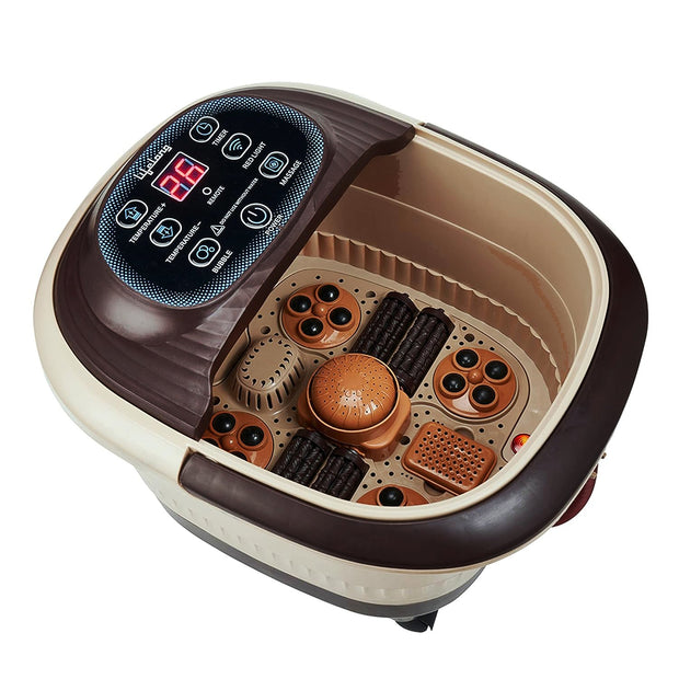 Lifelong Foot Spa Massager Heat, Rollers, Bubbles & Callus Remover