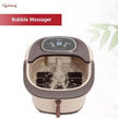 Electric Foot Spa Machine with 8 Manual Rollers, Digital Panel, Bubble Bath & Water Heating Technology for Pedicure, Pain relief & Foot Care, Brown