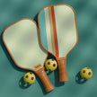 Lifelong Pickle ball Paddle with 4 Pcs balls & carry bag | Fiberglass material | Pickle Racket Set