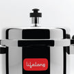Stainless steel curve pressure cooker 5L