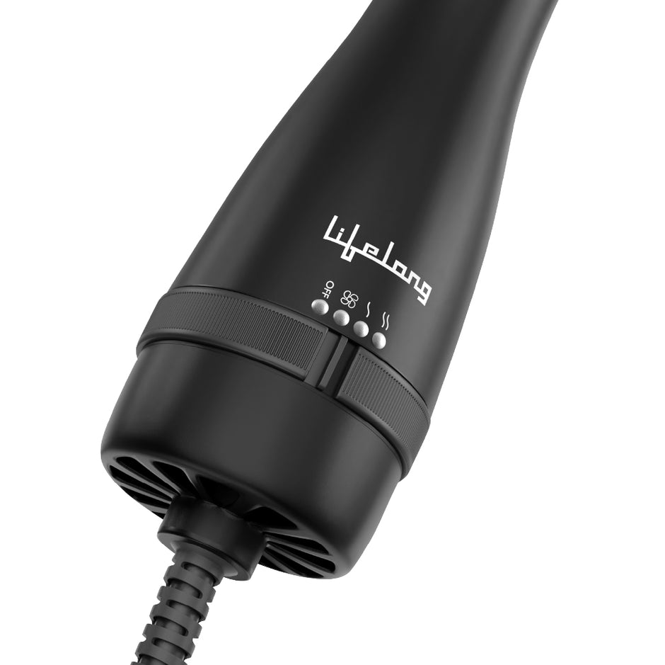 Professional Volumizer Hair Dryer | Hot Air Brush, 1200 Watts, 3 in 1 Hair Styling for Blow Dryer, Straightening Comb, Cool & Hot Air With Ionic Care