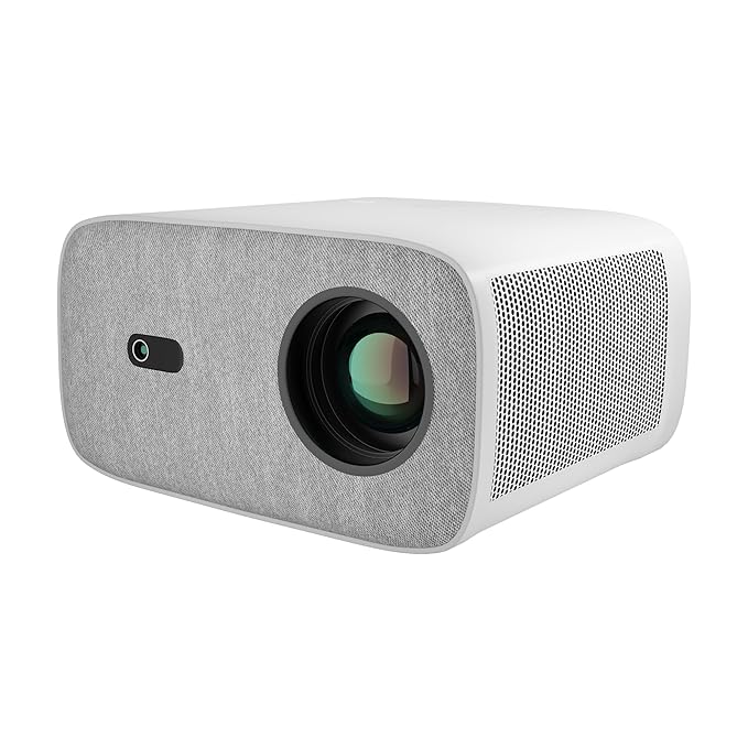 TruePixel Pro Projector, Android 12 with Built-in Smart Apps, Native 1080P Full HD 4K HDR, 9000 Lumens, 2X Brightness, 4D Keystone, 5W Speakers, 200 Inch Display, Dual Wi-Fi/Bluetooth