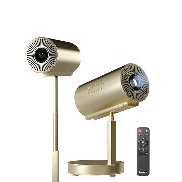 LightBeam Plus Smart Projector, Android 11 with Built-in Smart Apps, Native 720p 4K Support, 4500 Lumens, 2X Brightness, 5W Speaker, 100 Inch Display, Wi-Fi/Bluetooth