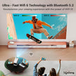 LightBeam Pro Smart Projector, Android 11 with Built-in Smart Apps, Native 1080p 4K Support, 4500 Lumens, 2X Brightness, 3W Speaker, 150 Inch Display, Wi-Fi/Bluetooth