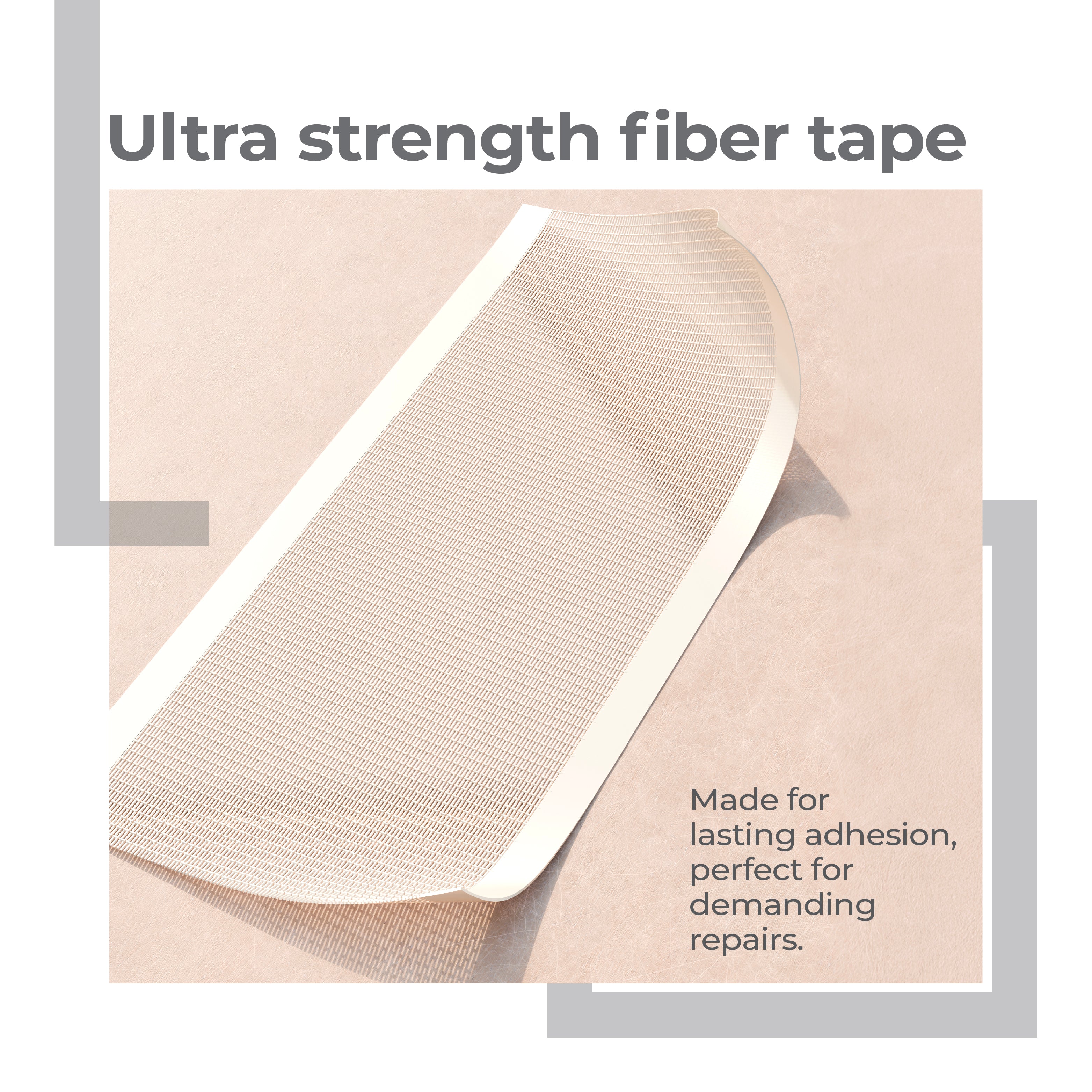 Lifelong Fiber Tape | Ultra-Strong Adhesion | 32x13cm | Heavy-Duty Tape for Cricket Bat Repair