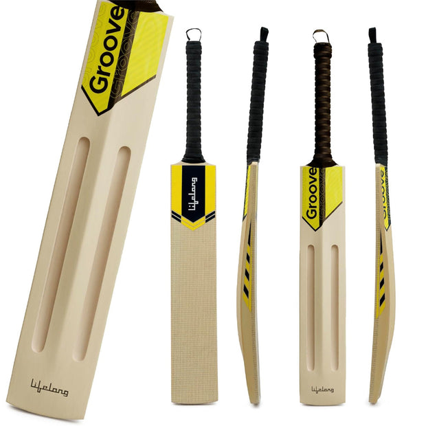 Adult Scoop bat | Standard Size Cricket Bat | Lightweight Poplar Wood | Soft & Medium Tennis Ball Play
