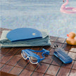 Anti Fog Swimming Goggles,Cap,Earplug & Noseplug, Microfibre Set(Blue)
