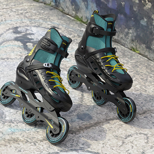 Lifelong Inline Skating Shoes - 3-Wheel Adjustable Roller Skates for Boys & Girls, Size 35-38 (Medium)