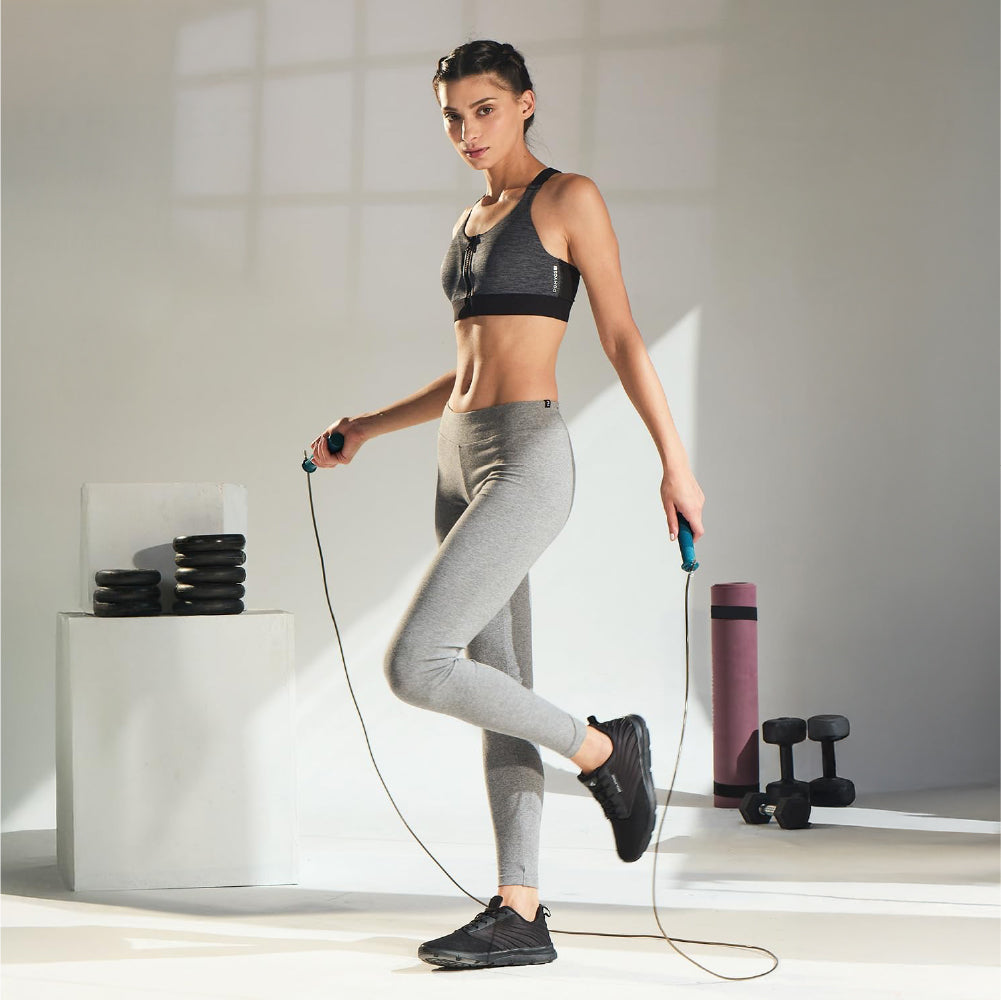 Skipping Rope for Men, Women & Children Jumping Rope with Adjustable Height (290cm) & Foam Handles