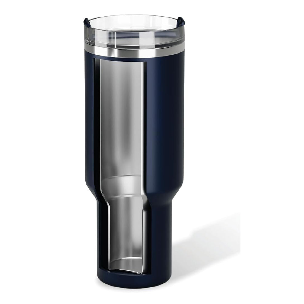 Double-Walled Vacuum Insulated Tumbler with Lid & Straw 900ml | Keeps Drinks Hot for 8 Hours & Cold for 12 Hours | Stainless Steel & Comfort-Grip Shape