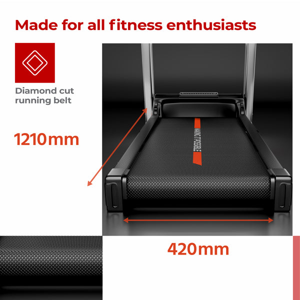 Lifelong FitPro 4.5 HP Motorized Treadmill with Incline, 12 Programs, Bluetooth (LLTM09A)