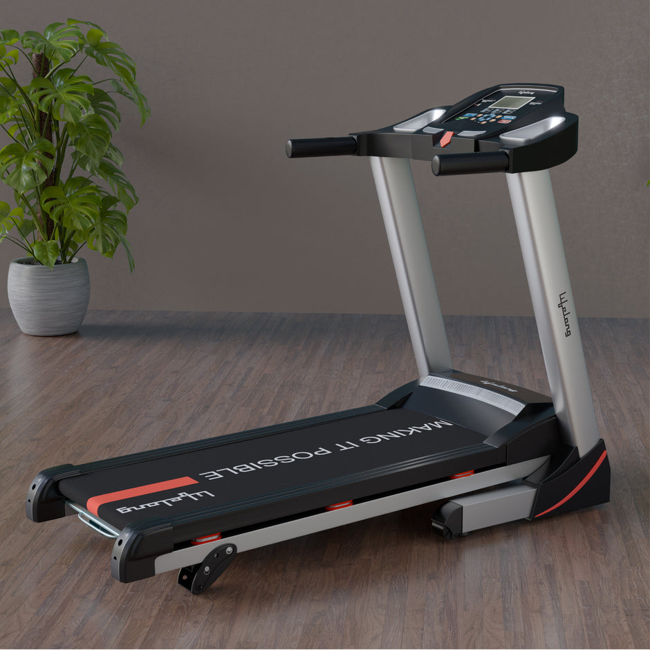 Compact Treadmill for Home | 110kg | Manual Incline | Bluetooth & Speakers