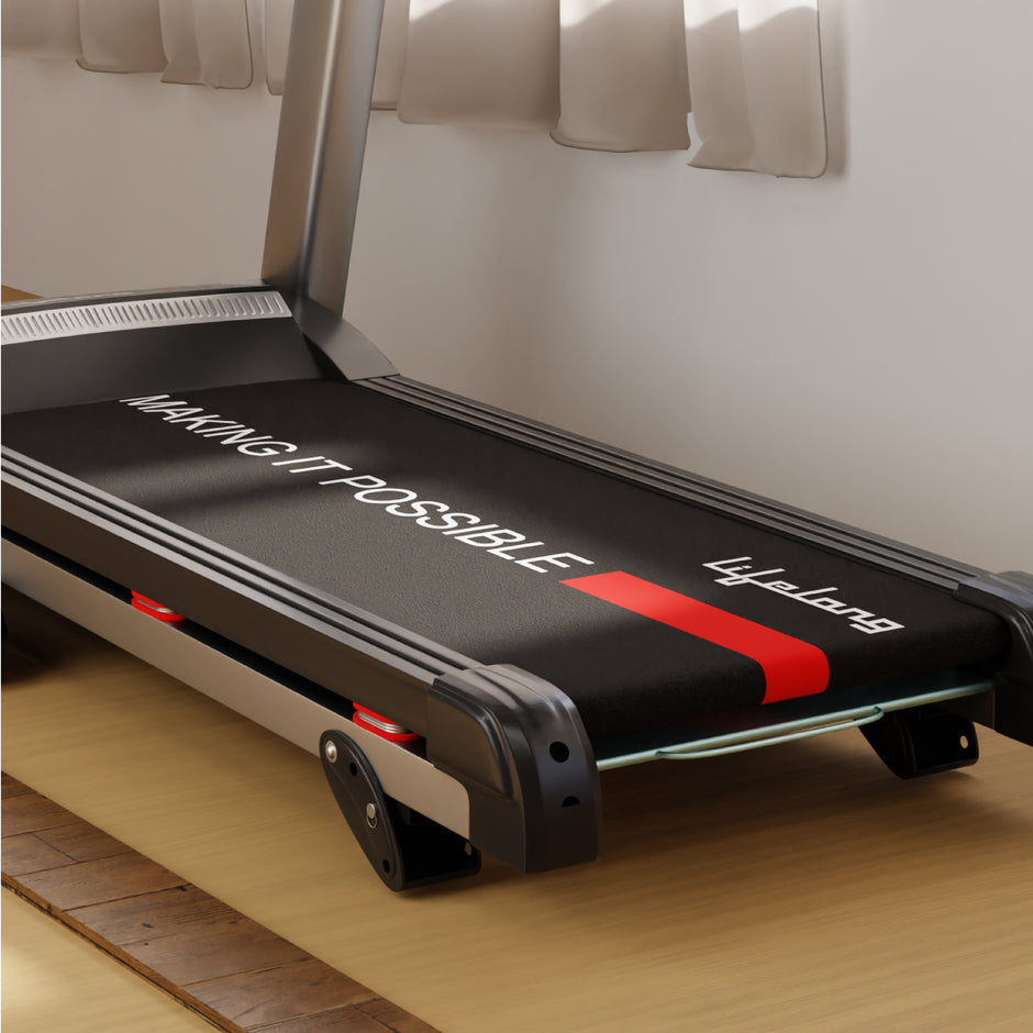 Compact Treadmill for Home | 110kg | Manual Incline | Bluetooth & Speakers