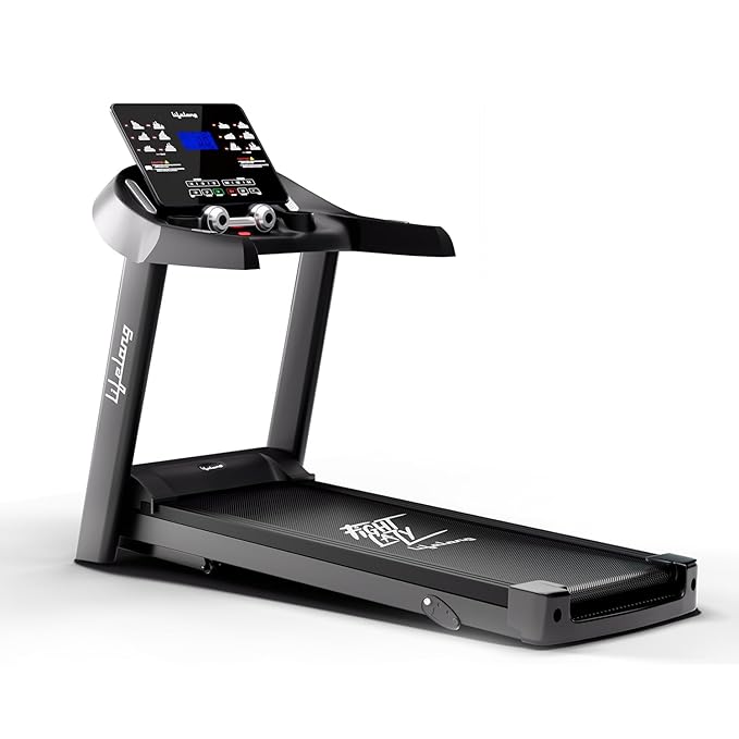 Treadmill for Home Use - 4.5 HP Peak Motorized Foldable Treadmill, 3 Level Manual Incline with Max Running Speed 14 km/hr