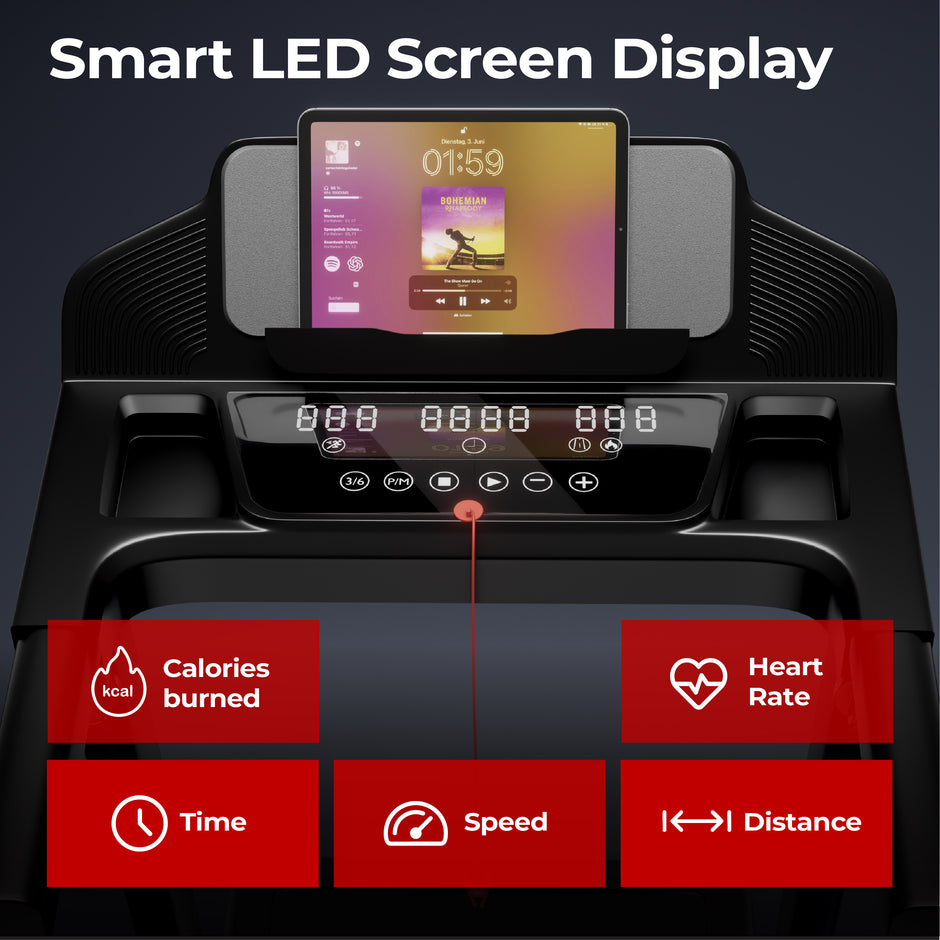 Lifelong 4.5HP Motorized Treadmill for Home | Manual Incline 12% | Foldable Handle | Max Speed 12 km/h | | LED Display | 12 Workout Programs |110 kg Capacity| Ideal Gym Equipment for Home Workout