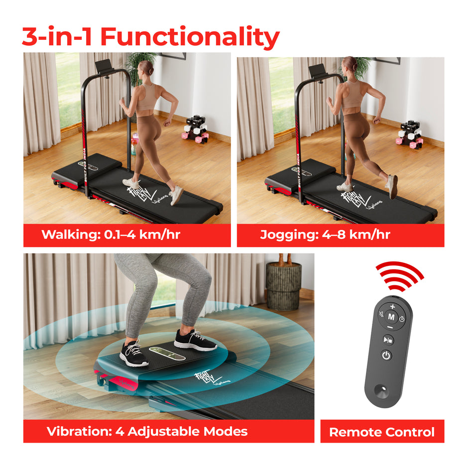 Motorized Treadmill with 4 HP Peak Motor