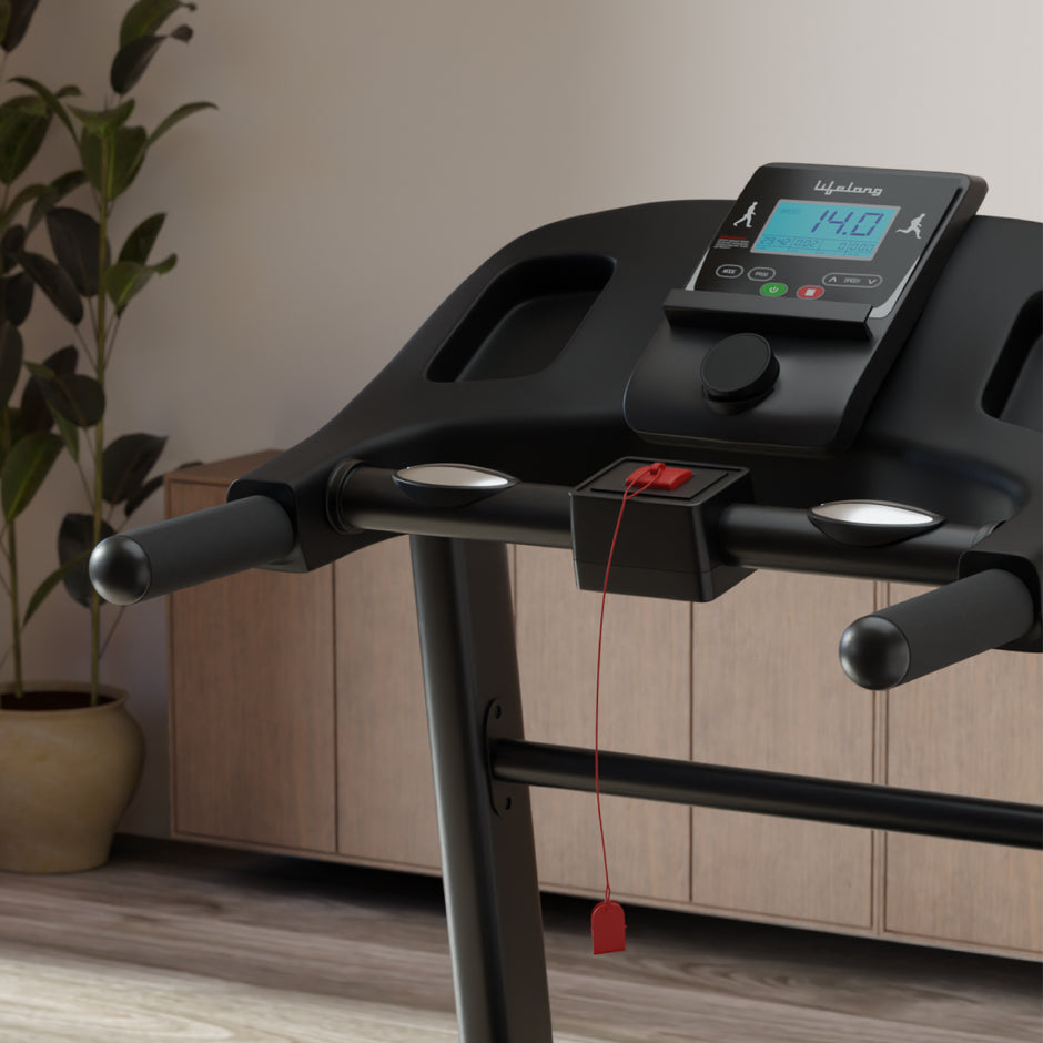 Home Treadmill with 14km/hr Speed | Bluetooth | 110kg Capacity