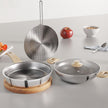 riPly Combo Kadhai, Fry Pan with Lid and Roti Tawa for Cooking, Cookware Set Kadai - 22 cm, Fry Pan - 22 cm & Tawa, Induction Bottom and Gas Stove Cookware