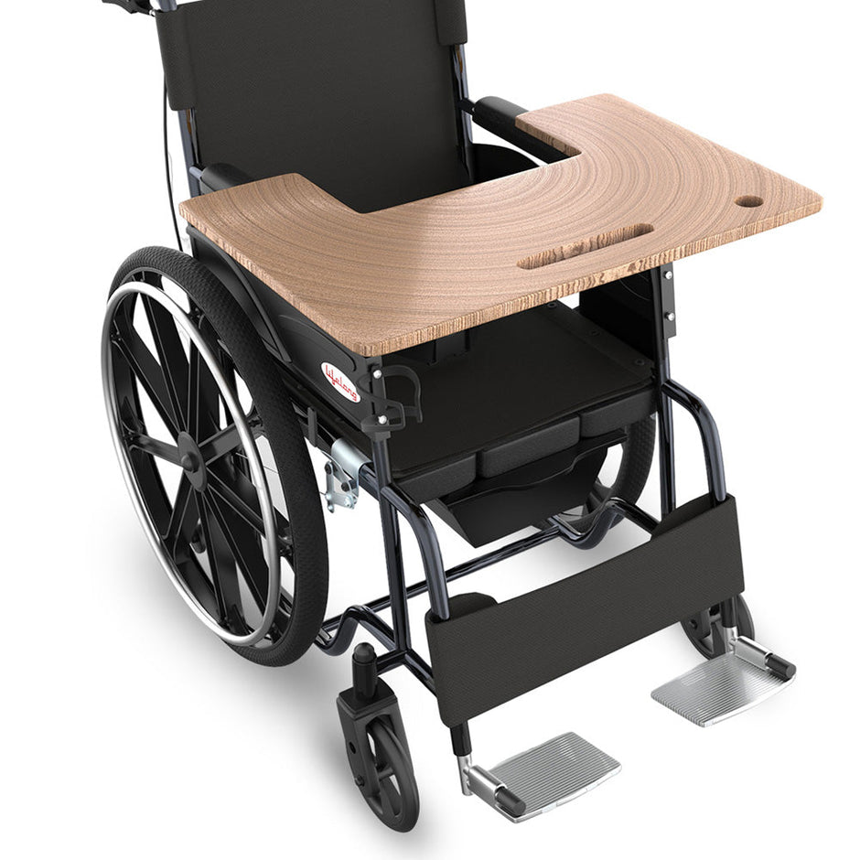 Lifelong Reclining Wheelchair - 180Â° Recline | Chrome Frame | Detachable Armrests