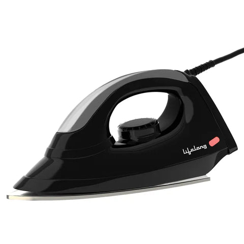 1000-Watt Dry Iron with Non-Stick Soleplate, Lightweight Body, Overheat Safety Protection – White
