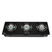 Lifelong LLGS930 3 Burner Glass Top Gas Stove - ISI Certified, LPG Only, High-Efficiency Burners