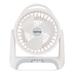 Lifelong Rechargeable Personal Table Fan with LED Light | 5W BLDC Motor | 3 Speed up to 2700 RPM | 2400mAh Battery | Portable Desk Fan