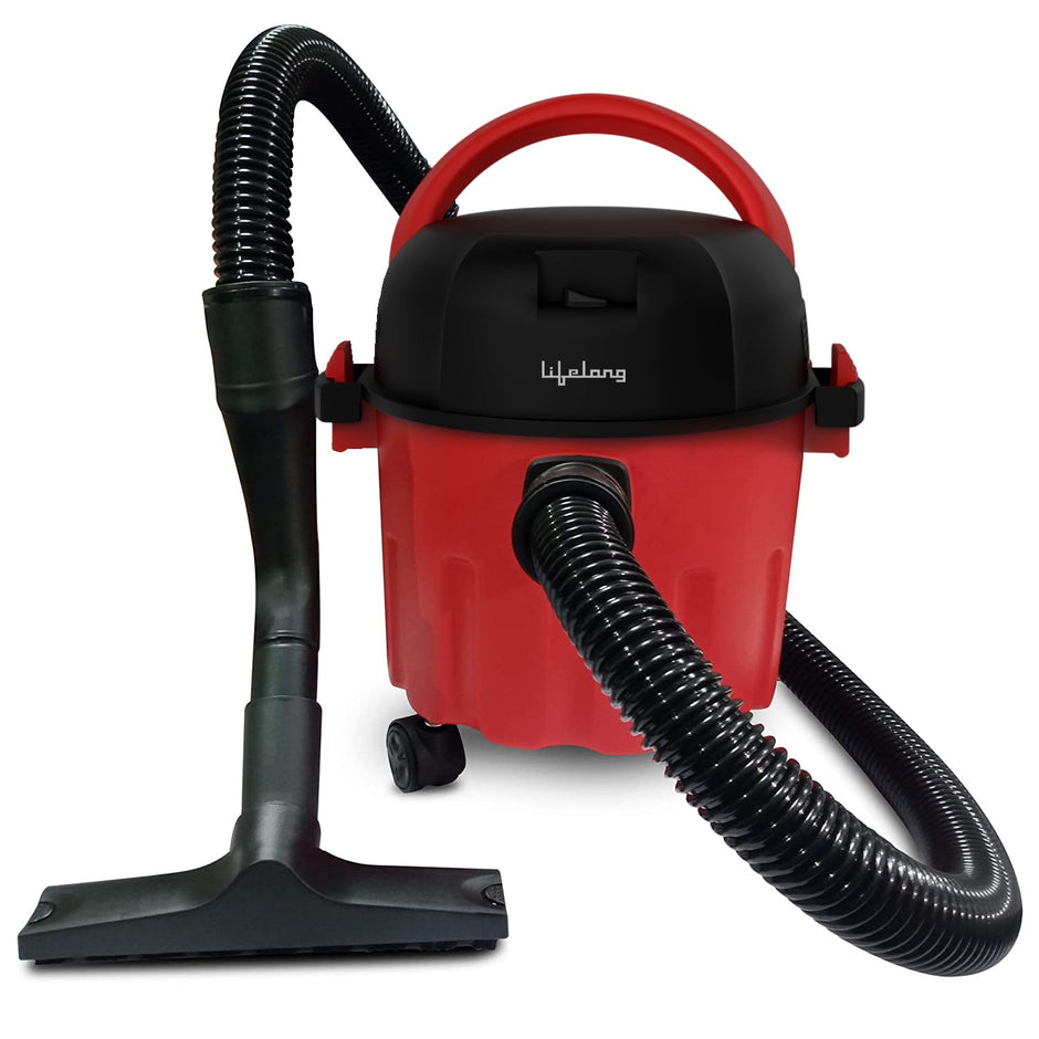 Lifelong Aspire 1000W Multi-Function Wet and Dry Vacuum Cleaner 10 L, Black and red, 30.5 x 29.5 x 36.5cm (LLVC10)