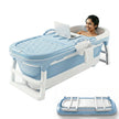 Lifelong Bath Tub for Adults & Kids | Foldable & Large Bathtub for Bathroom with Temperature Meter, Massage Rollers, etc | Ideal for Steam Bath & Spa for Home | Comes with Laptop & iPad Holder
