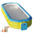 7FT Inflatable & Foldable Swimming Pool for Family â€“ Large Portable Kiddie Pool with Storage Bag & Air Pump â€“ Easy to Carry, Store & Transport â€“ Outdoor Summer Pool for Adults & Kids