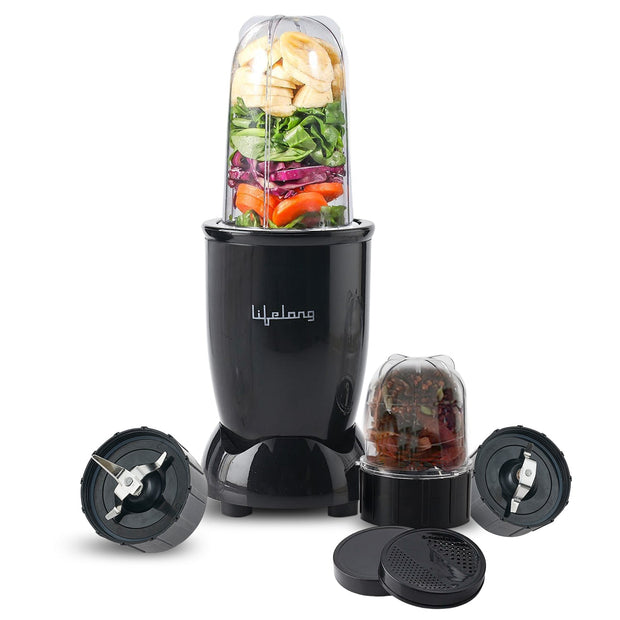 Lifelong Regalia Nutri Mixer/Grinder/Blender, Stainless Steel Blades, 2 Unbreakable Jars, 450 W