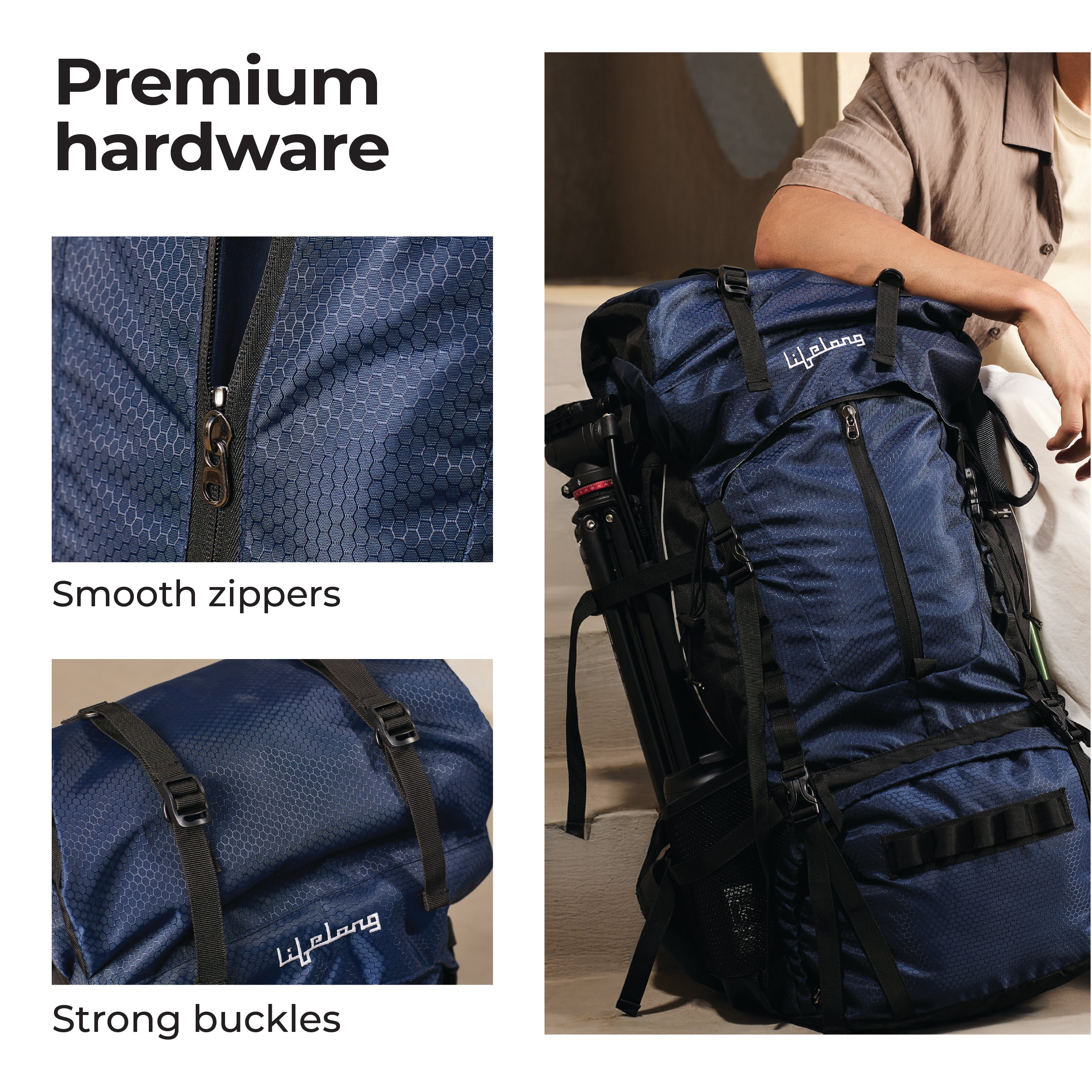 Lifelong 80 L Travel Backpack - Rucksack Bags