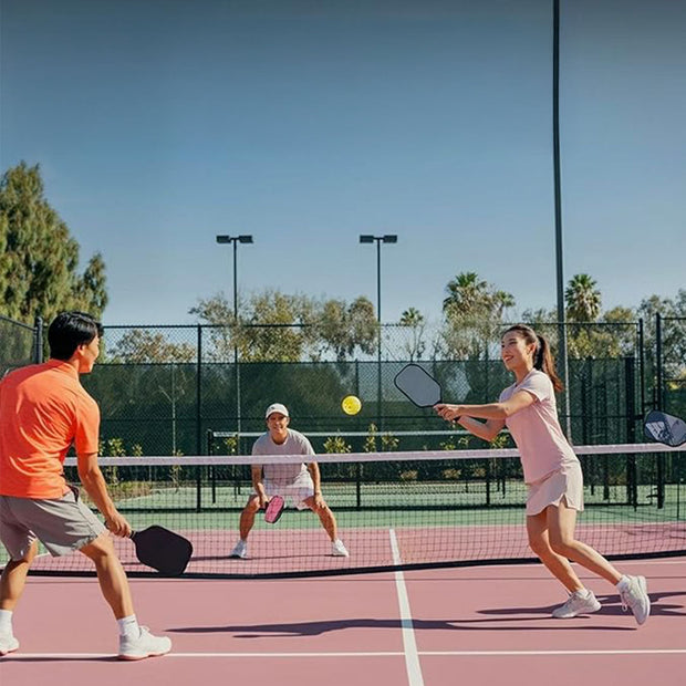 Lifelong Pickleball Paddle - Carbon Fiber Surface, 2 Pickle Ball Balls & Paddle Cover Bag