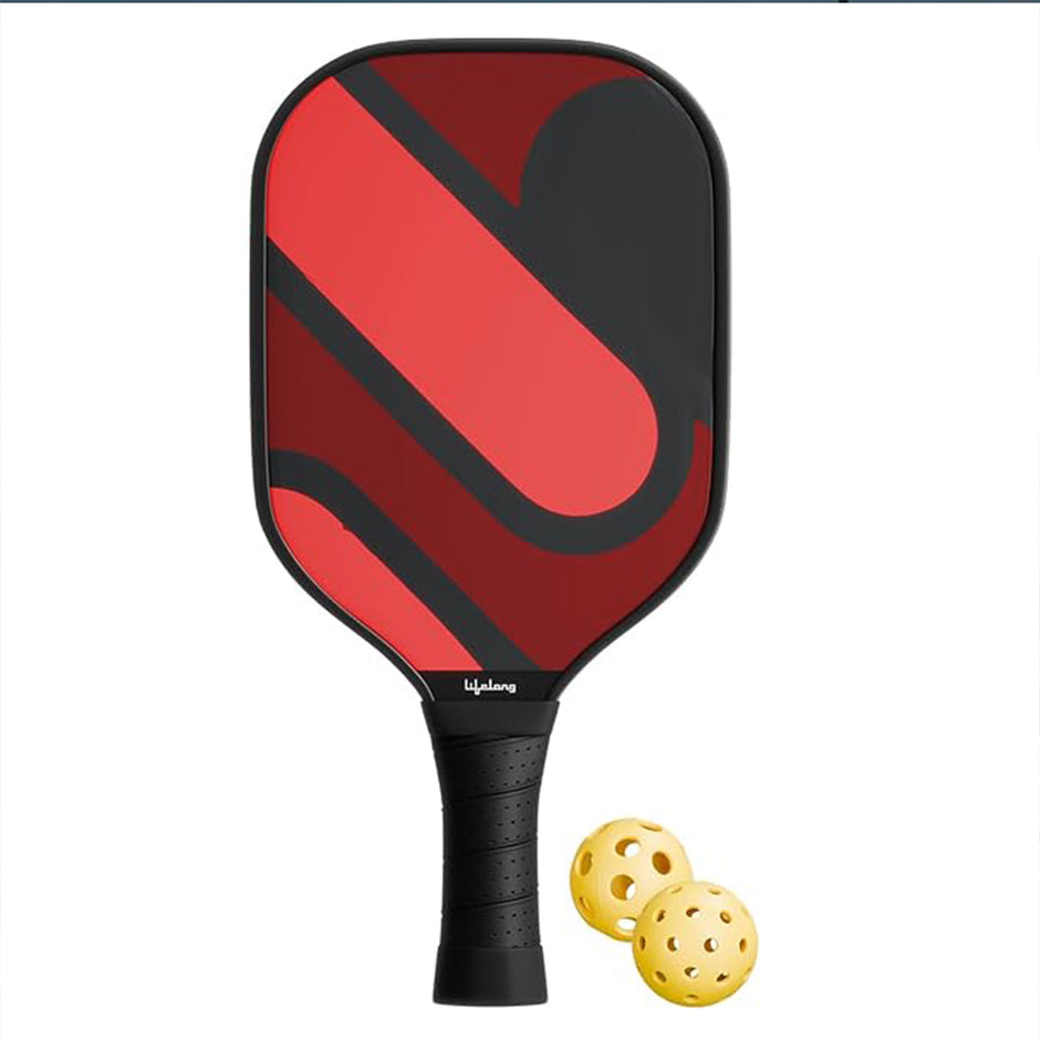 Lifelong Pickleball Paddle - Carbon Fiber Surface, 2 Pickle Ball Balls & Paddle Cover Bag