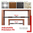 Lifelong Pull Up Bar for Home| Adjustable 62–100 cm Doorway Pull Up Bar with Built-in Leveller |No Drill Installation |100kg Capacity, Anti-Slip Lock, Foam Grip Handles |Gym Equipment for Home Workout