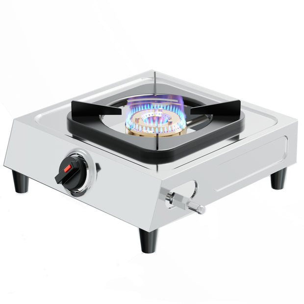 Lifelong LLGS299 Single Burner Stainless Steel Gas Stove Auto Ignition
