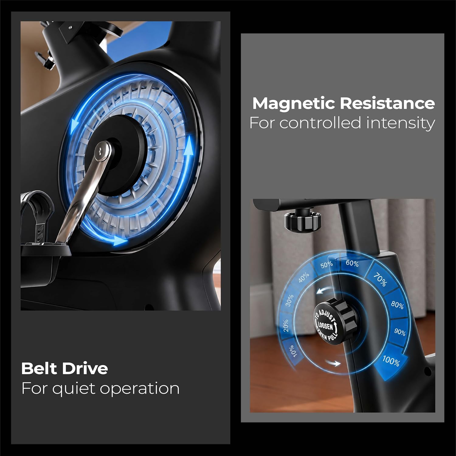 Lifelong Magnetic Spin Fitness Bike|12Kg Flywheel 9-Levels Adjustable Resistance| Gym Equipment| Exercise Cycle for Home with Magnetic Brake|Gym Equipment for Home Workout| Max Weight-120 kg