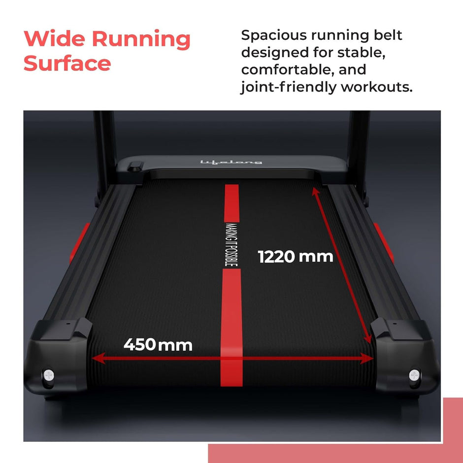 6HP Motorized Treadmill with 25 Levels Auto Incline