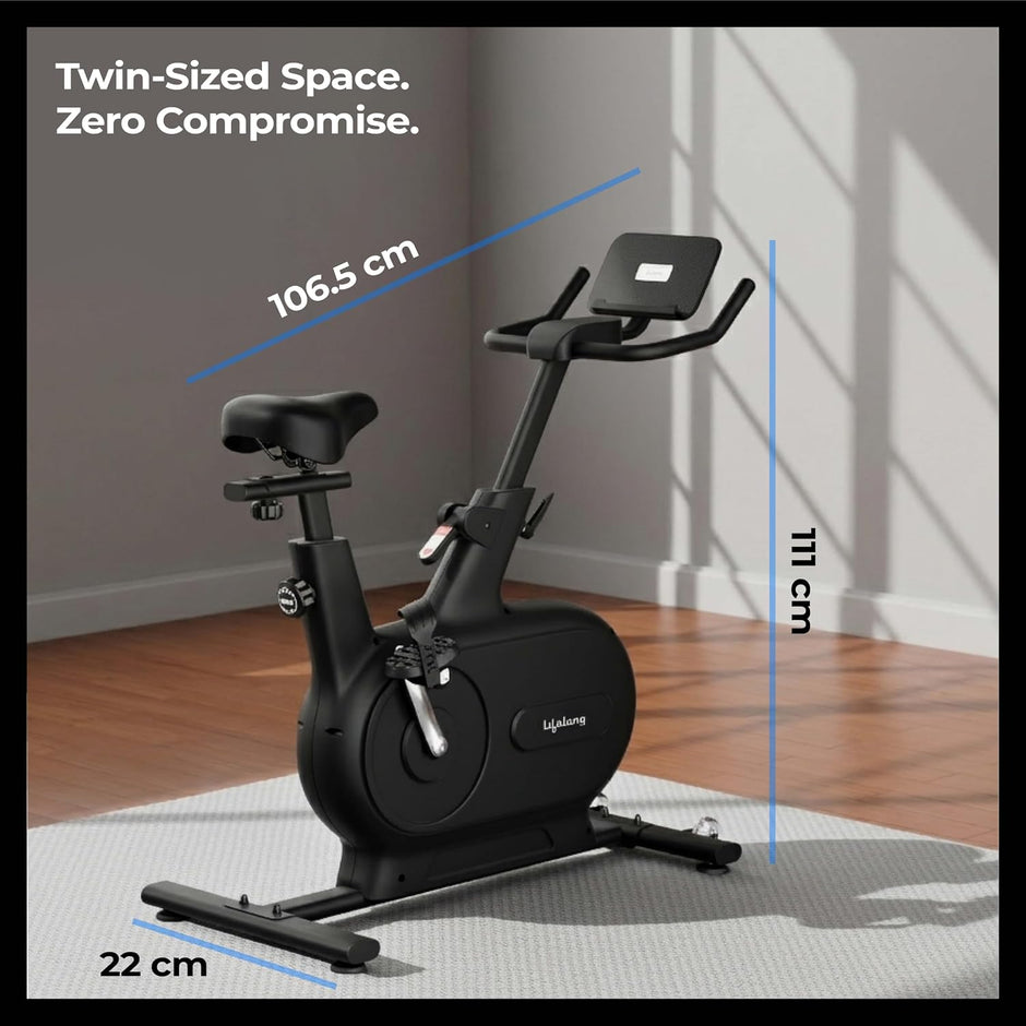 Lifelong Magnetic Spin Fitness Bike|12Kg Flywheel 9-Levels Adjustable Resistance| Gym Equipment| Exercise Cycle for Home with Magnetic Brake|Gym Equipment for Home Workout| Max Weight-120 kg