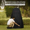 Lifelong Polyester Pop Up Tent for Camping - Dress Changing with Portable Foldable Cloth Outdoor Bathroom Tent, Camp Toilet Rain Shelter, Height 7Ft-(Black 1 Person)