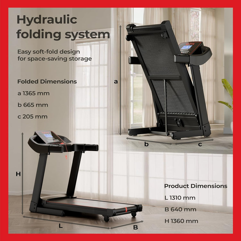 5HP Motorized Treadmill with Peak Motor and 12% Auto Incline