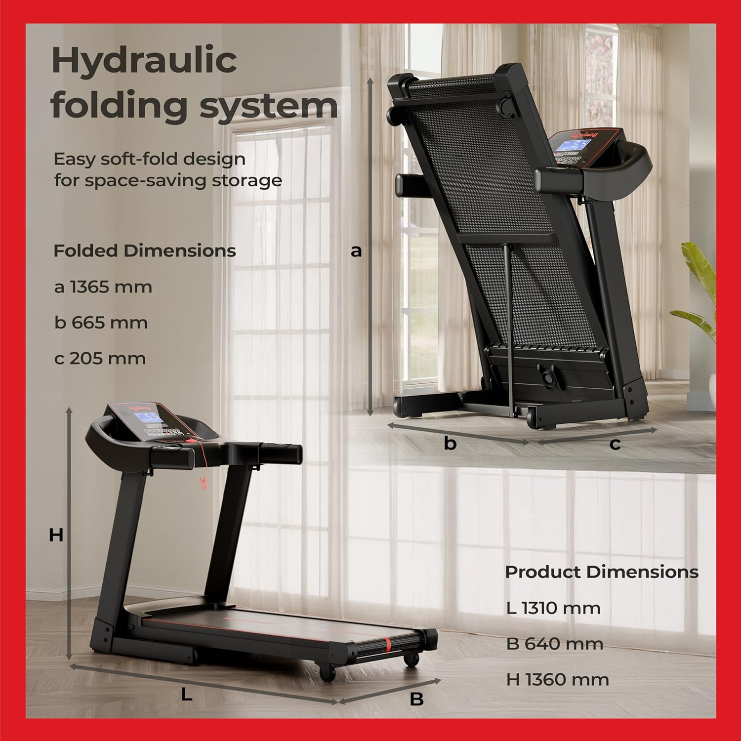 5HP Motorized Treadmill with Peak Motor and 12% Auto Incline