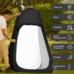 Lifelong Polyester Pop Up Tent for Camping - Dress Changing with Portable Foldable Cloth Outdoor Bathroom Tent, Camp Toilet Rain Shelter, Height 7Ft-(Black 1 Person)