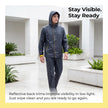 Lifelong Men’s Raincoat Set | Raincoat for Men Waterproof | Polyester Seam Sealed Single Layer Rain Suit | Hooded Jacket with Inner Mobile Pocket & Pants | Bag Extension | Hiking, Camping