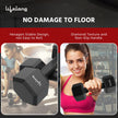 Lifelong PVC Hex Fixed Dumbbells Pack of 2 (2kg*2) Black Color for Home Gym Equipment Fitness Barbell|Gym Exercise|Home Workout, Gym Weights for Men & Women