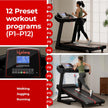 5HP Motorized Treadmill with Peak Motor and 12% Auto Incline