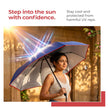 Lifelong Travel Windproof Automatic Umbrella for Rain | 2-Fold Umbrella for Sun Protection | 27” Big Size UV Protection Travel Umbrella for Woman and Man | Auto Open Waterproof Umbrella for Rain (Blue)