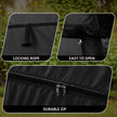 Lifelong Polyester Pop Up Tent for Camping - Dress Changing with Portable Foldable Cloth Outdoor Bathroom Tent, Camp Toilet Rain Shelter, Height 7Ft-(Black 1 Person)